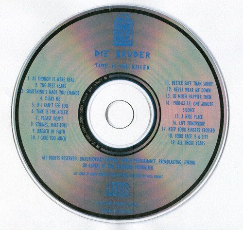 CDs: Die Brüder, Time Is The Killer, Rare Vergriffene Austria - c – Gebraucht aus Brittnau von Zibu 2