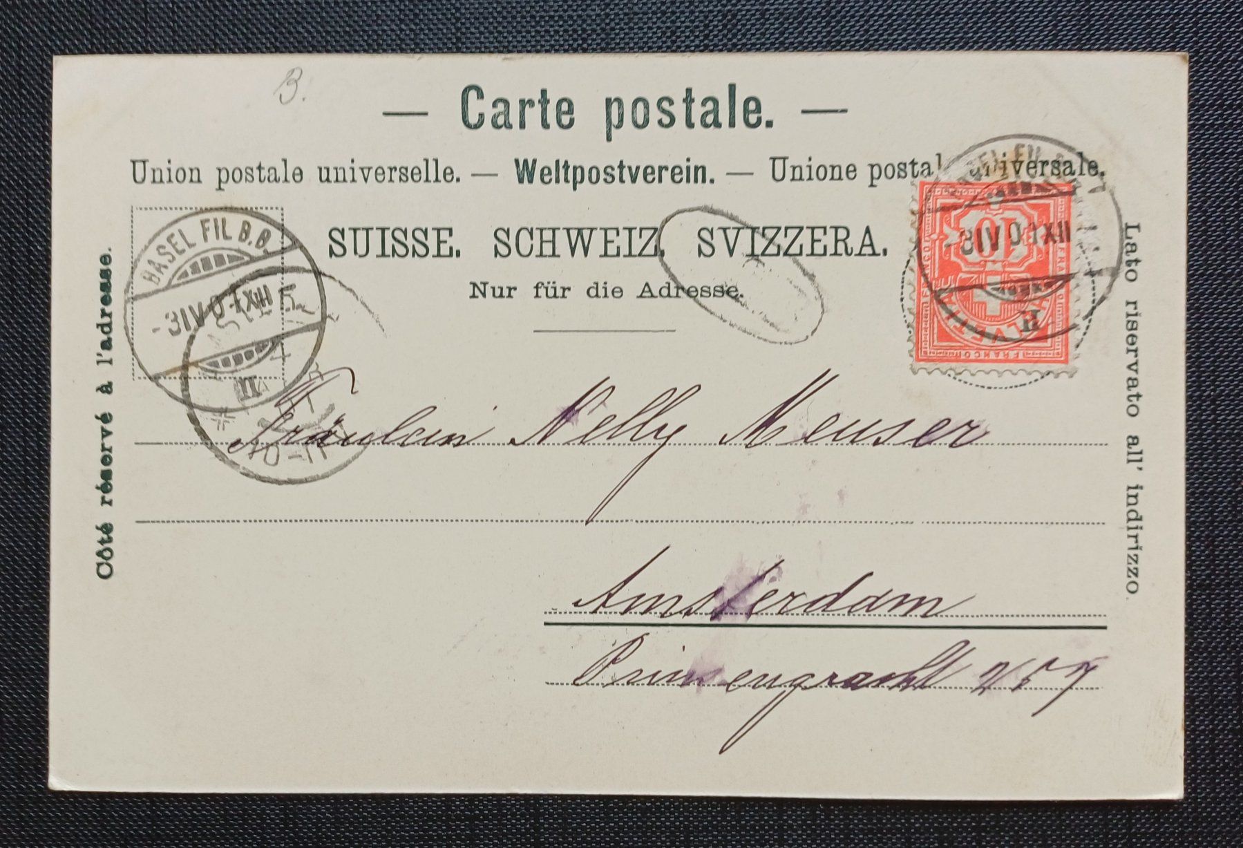 Ansichtskarten: AK Mehrbild BASEL 1901 – Gebraucht aus Brittnau von simionius 1