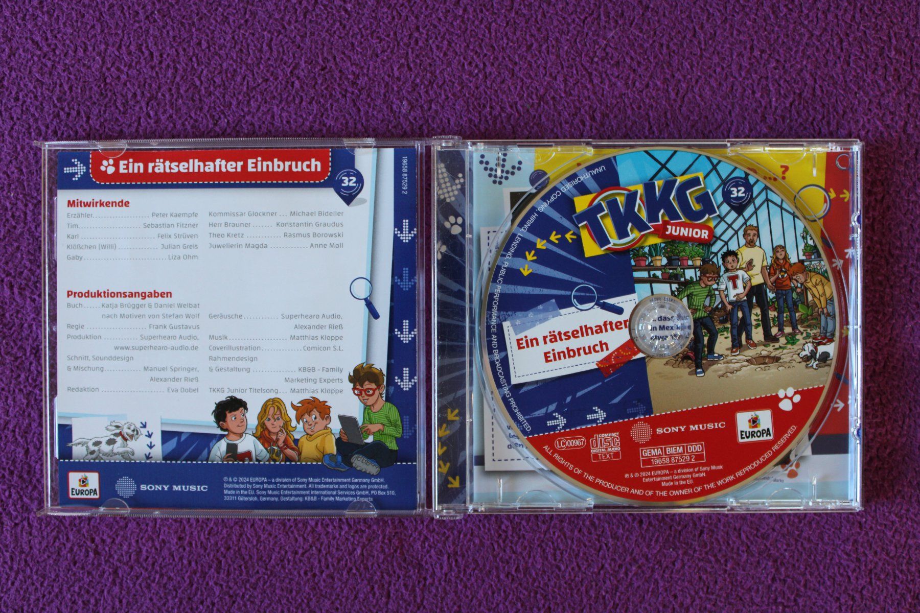 CD: TKKG Junior Folge 32 - Ein rätselhafter Einbruch -  CD – Usato da Müllheim Dorf venduto da Seeeule01 1