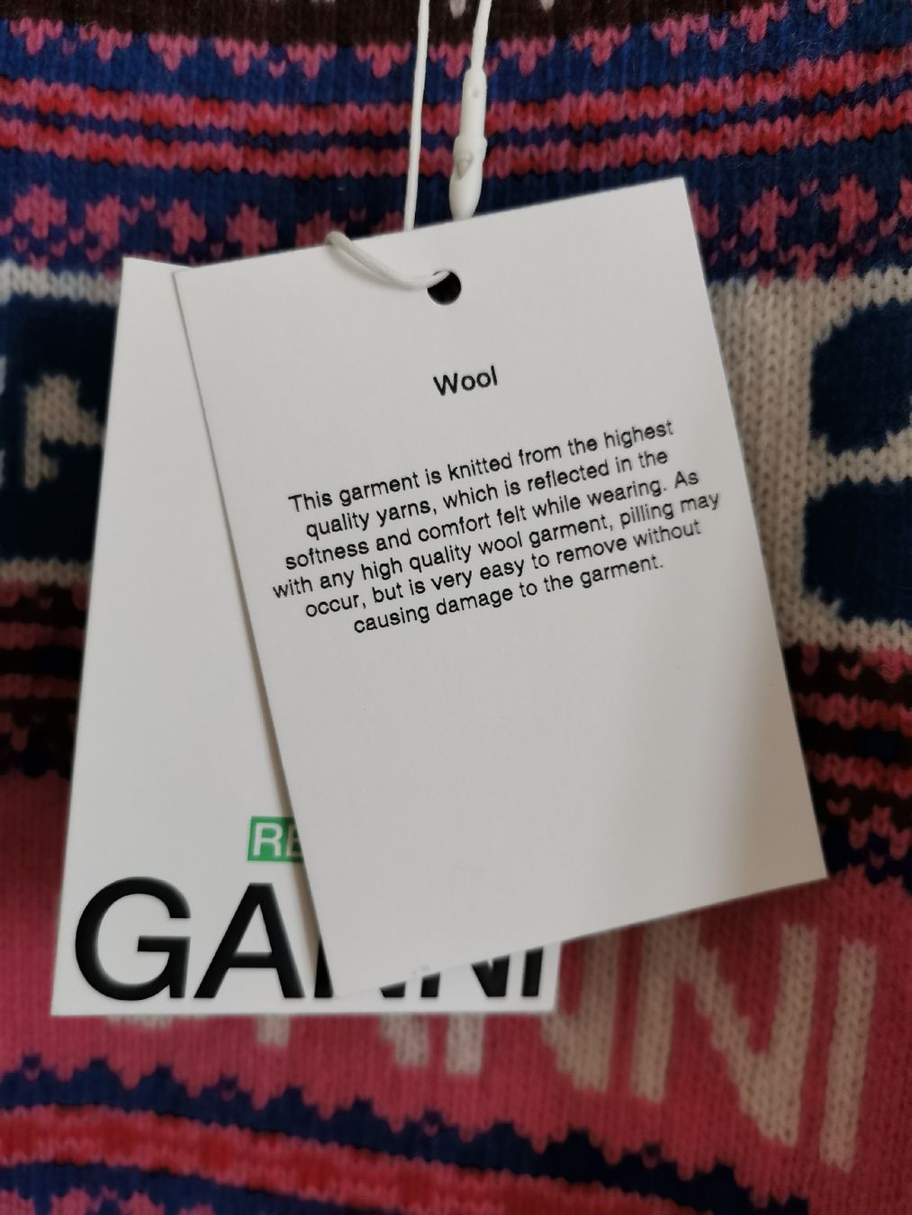 Ganni Maglioni & Felpe: GANNI Wollpullover, Strickpullover,Muster Jumper, Gr. L, NEU – Nuovo e nell'imballaggio originale da Zürich venduto da Hibiskus3 2