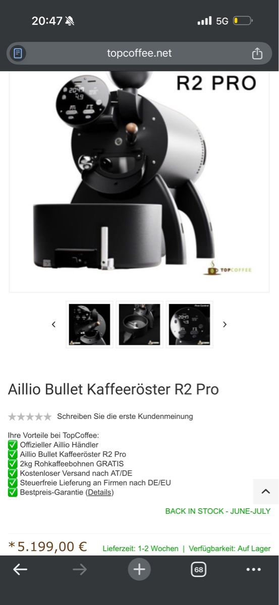 Kaffeemaschinen & Espressomaschinen: Aillio bullet r2 pro – Neu und originalverpackt aus Basel von fma_65qm 3