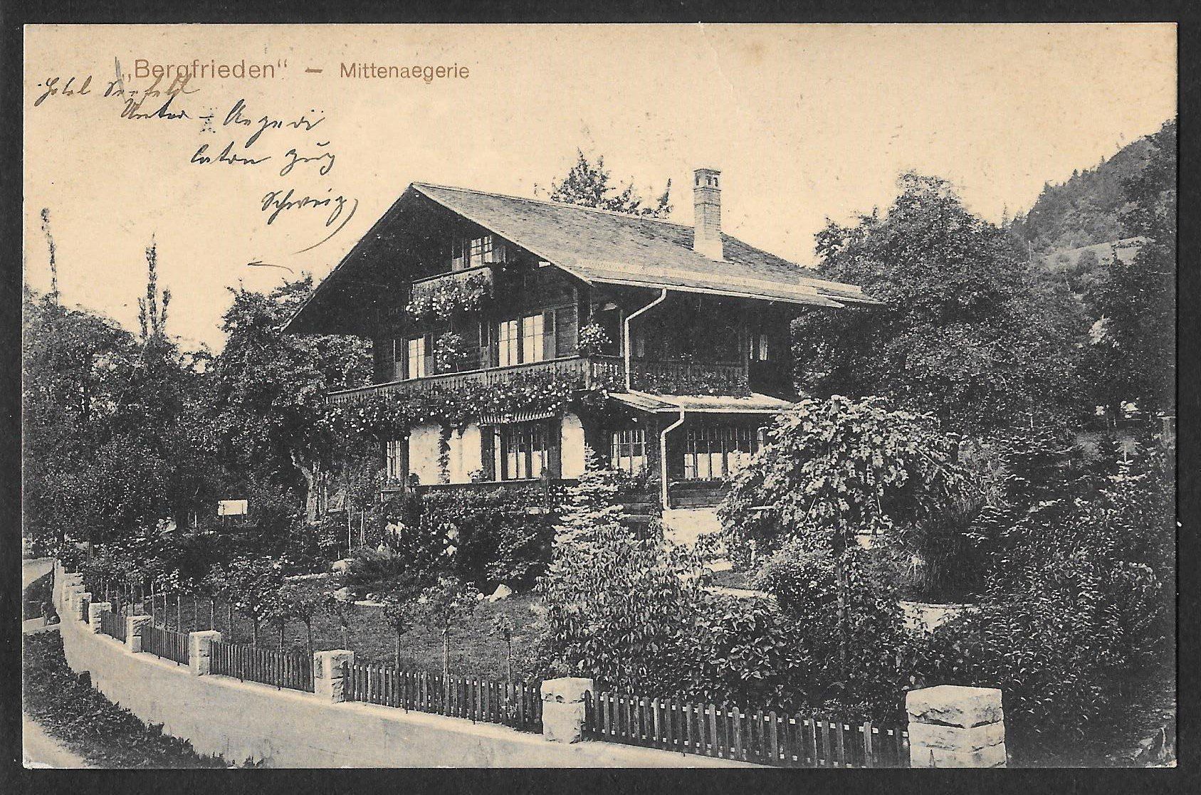 Cartes postales: Unterägeri - Mittenägeri Bergfrieden – D'occasion à Olten par clotaldi