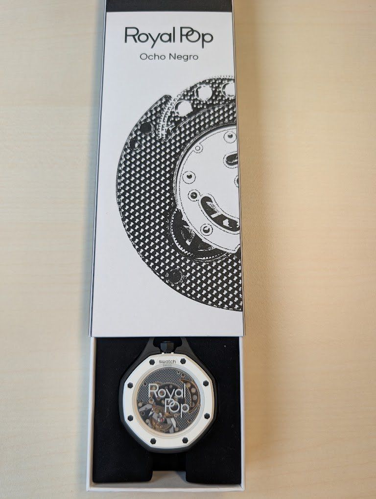Blitzauktion: Swatch AP Royal Pop Ocho Negro (Neu und originalverpackt ...