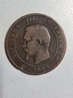 Münze Napoleon III 1855, 3 Centimes Frankreich