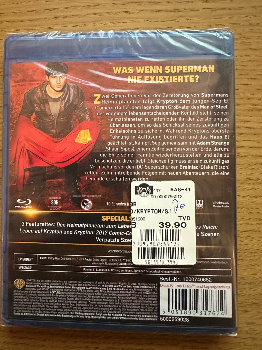 Tutti i DVDs: Krypton -1. Staffel (Neu+OVP) – Usato da Seewen SO venduto da DVD-Movie-Fan 1