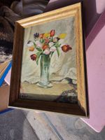 Ölgemälde Ernst Oppler Tulpen gerahmt guter Zustand