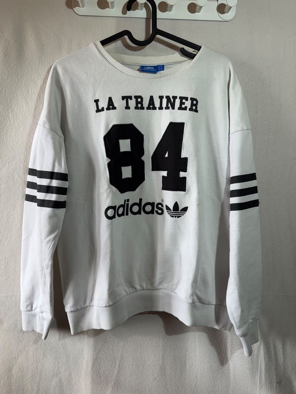 Adidas Maglioni & Felpe: weisser Pullover von Adidas Gr. 34 100% Baumwolle – Usato da Grosswangen venduto da second_hand_dress