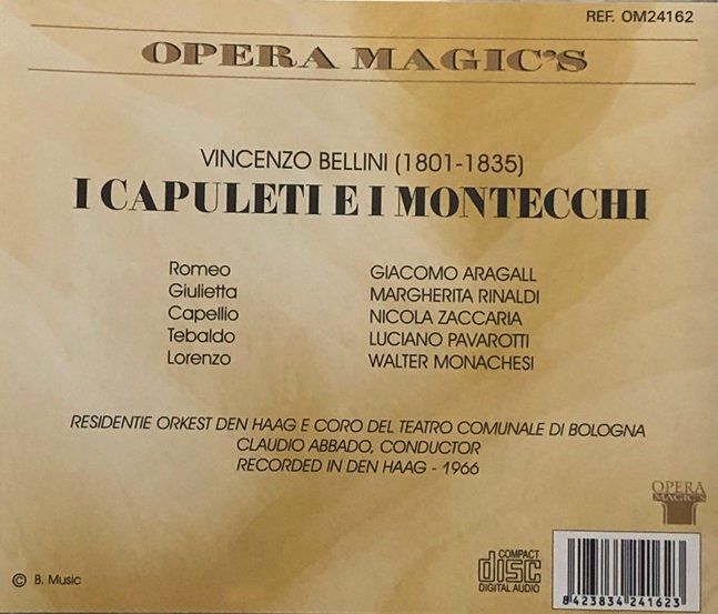 CDs: Bellini - I Capuleti e i Montecchi (1966, Abbado) – Gebraucht aus Grüningen von azulamarillo 1