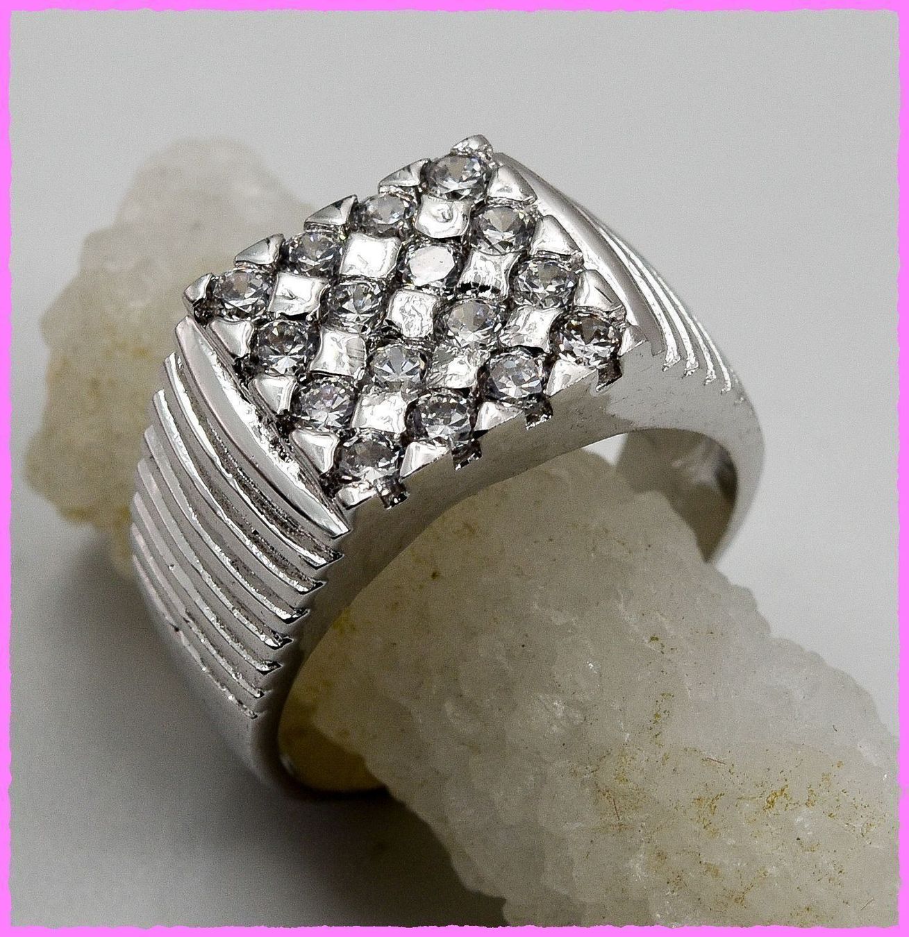 Anelli: Herrenring mit Zirkonia – Nuovo e nell'imballaggio originale da Oberglatt ZH venduto da Diamond-Girl 1