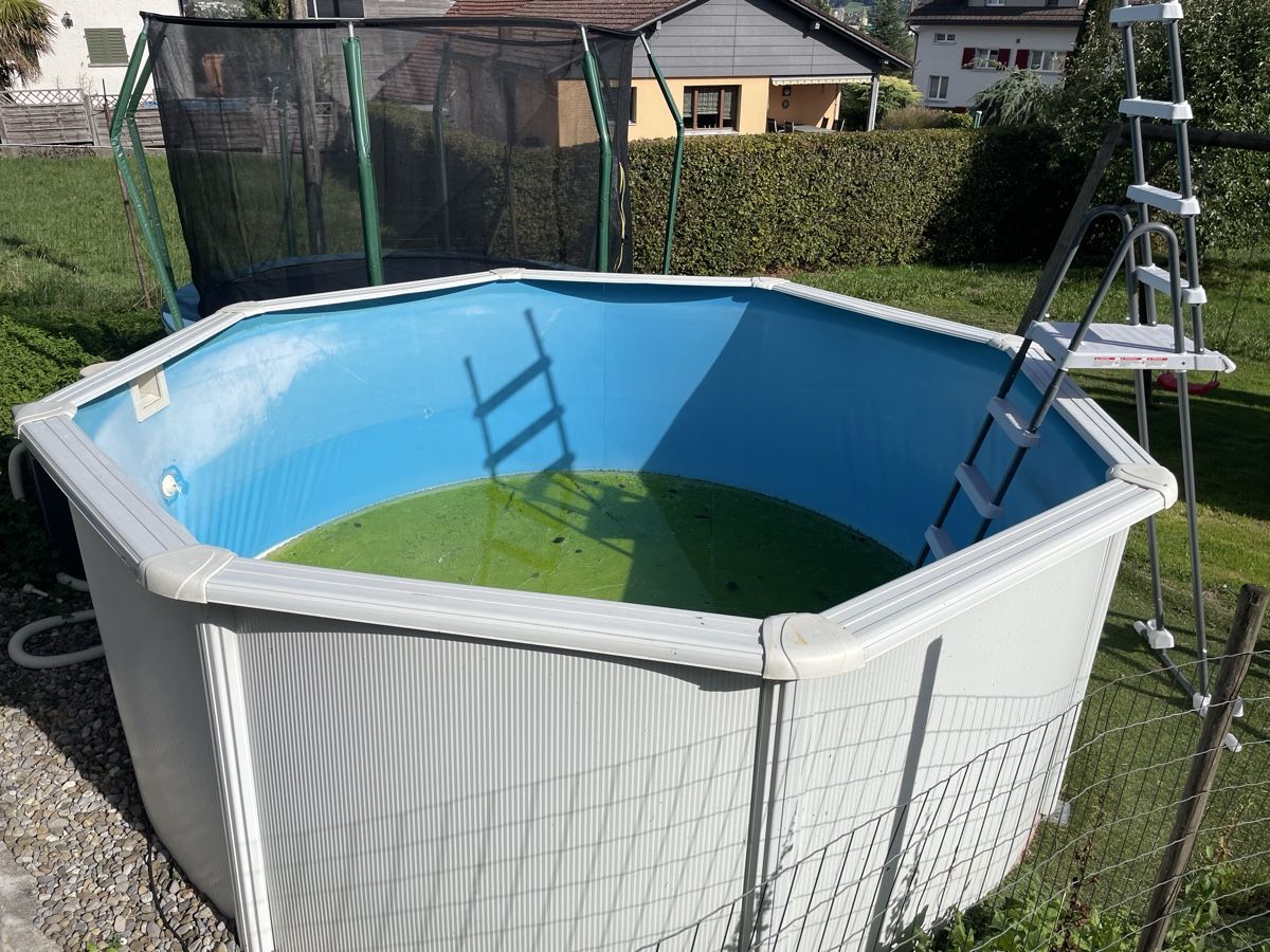 Piscine: Pool mit Stahlwand 3,6 m Durchmesser – Usato da Kölliken venduto da Michi180 1