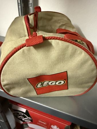LEGO Duplo Tasche beige rot mit Namensschild gebraucht
