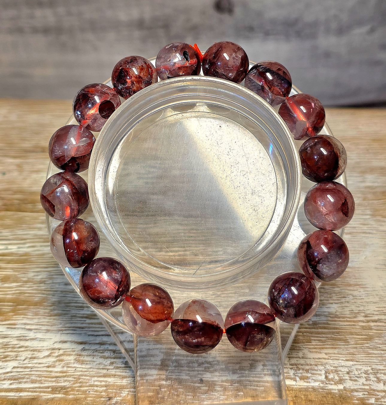 Minerali & Pietre curative: Feuerquarz Armband E 11.1mm – Nuovo e nell'imballaggio originale da Matzingen venduto da Shay_Crystalz