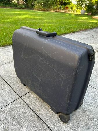 Hartschalen-Rollkoffer Samsonite, dunkelbalu, mittelgross