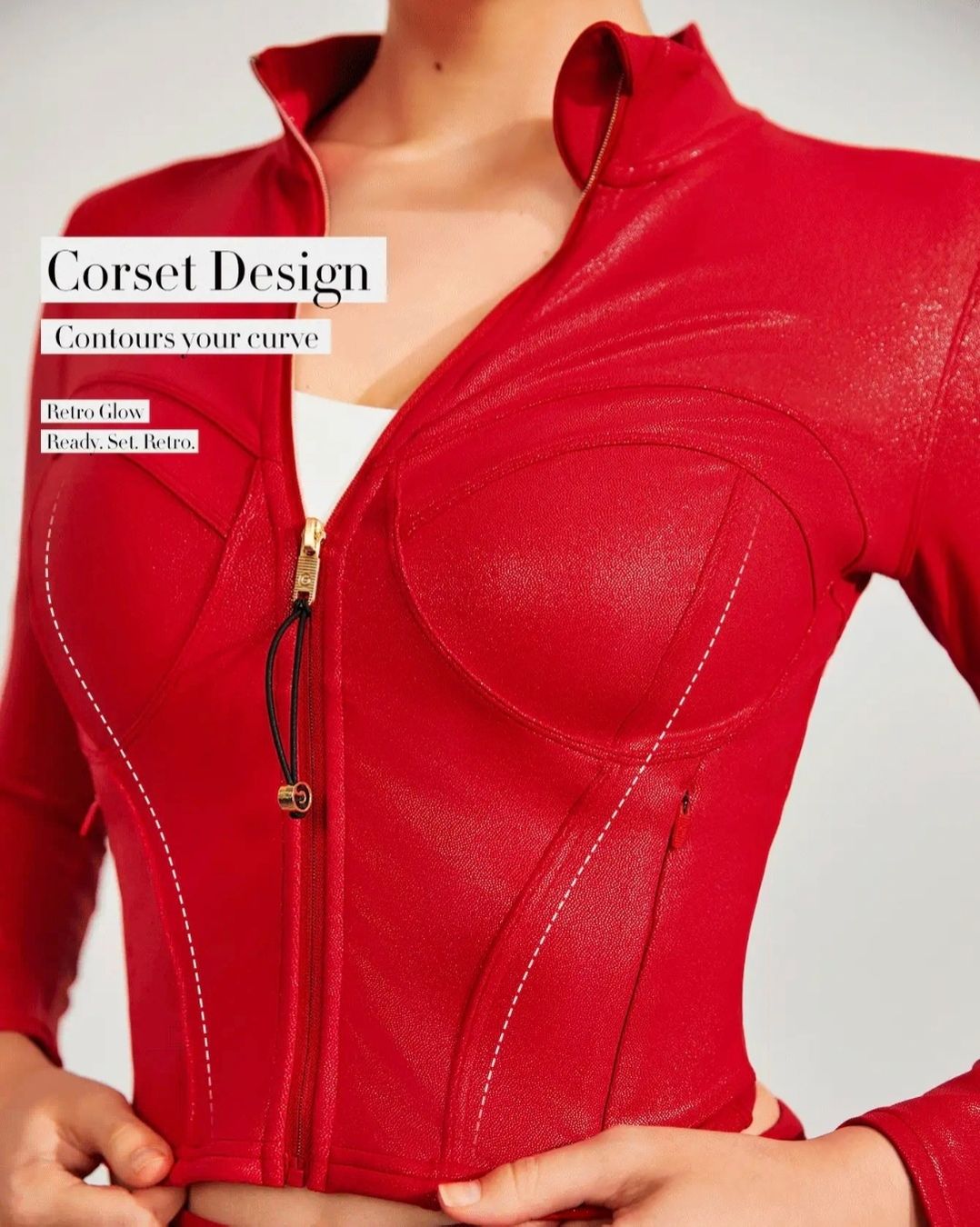 Shein Giacche: Rote Jacke, , Retro Look, Korsett Style – Nuovo (secondo la descrizione) da Adliswil venduto da ssc_z8q6 2