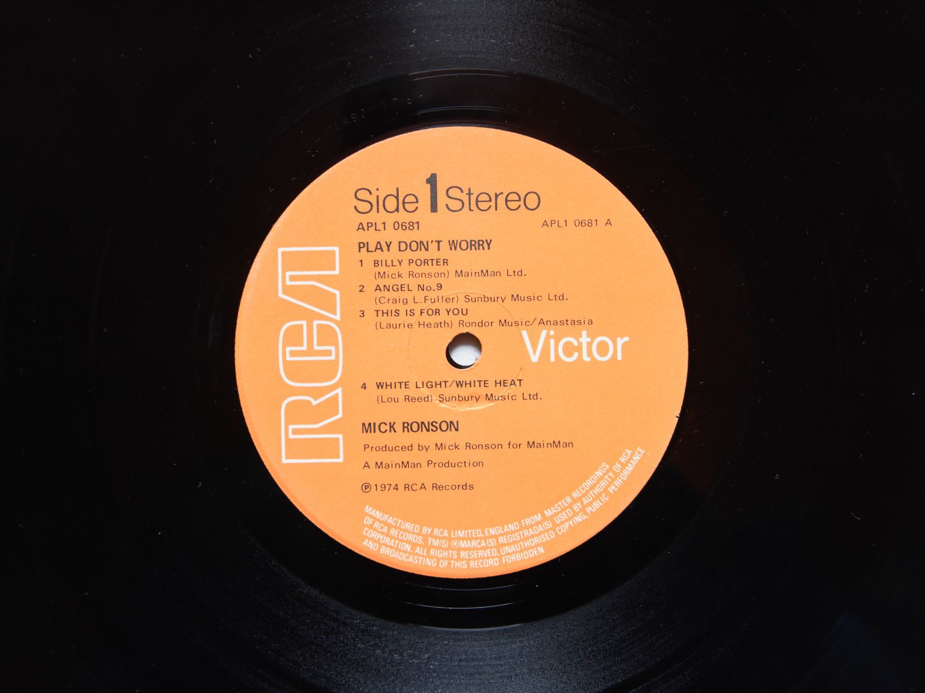 Vinyles: Mick Ronson - Play Don't Worry – D'occasion à Belmont-sur-Yverdon par ag97 2