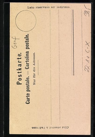 Cartoline postali: Geneve, La Synagogue, Ansicht der Synago – Usato da Berlin venduto da bartko-reher 1