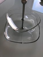 Servierplatte 2-stöckige Etagere   Glas