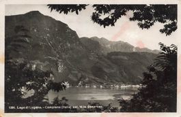 Lago di Lugano TI Campione d’Italia con il Monte Generoso