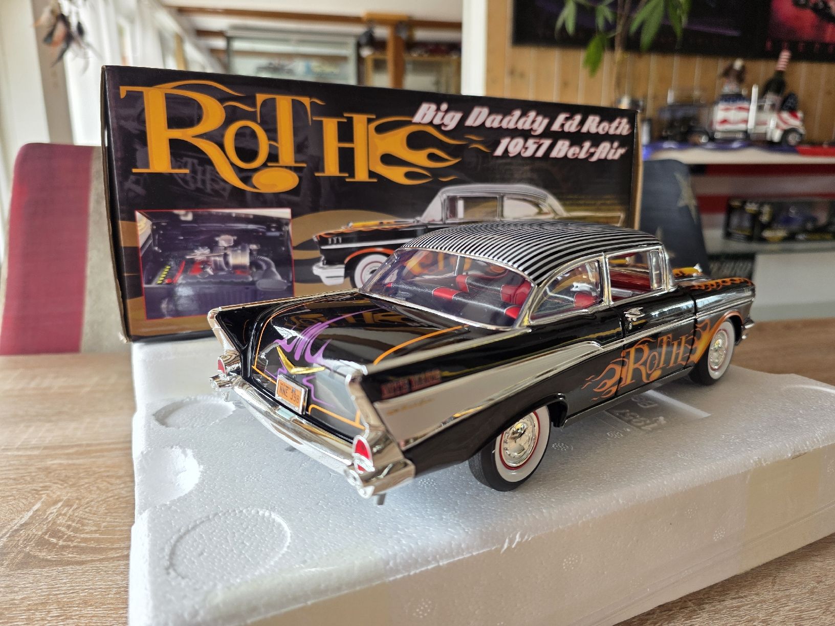 Chevrolet Modellini d'auto: 57'Chevy Bel Air Hot Rod 1:18 – Usato da Goldingen venduto da Muscle_Cars84 5
