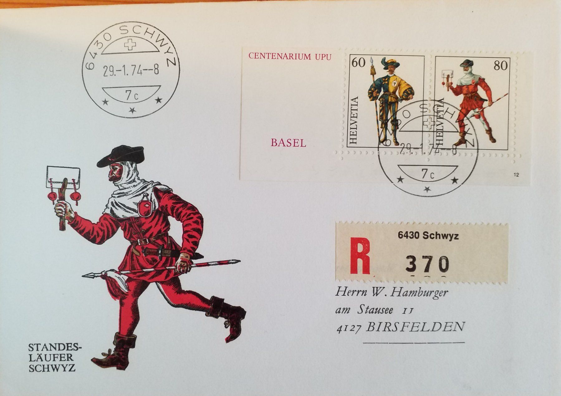 Tutti i francobolli: B58) FDC aus INTERNABA im paar Kt. 100 – Usato da Baden venduto da Eggi 1