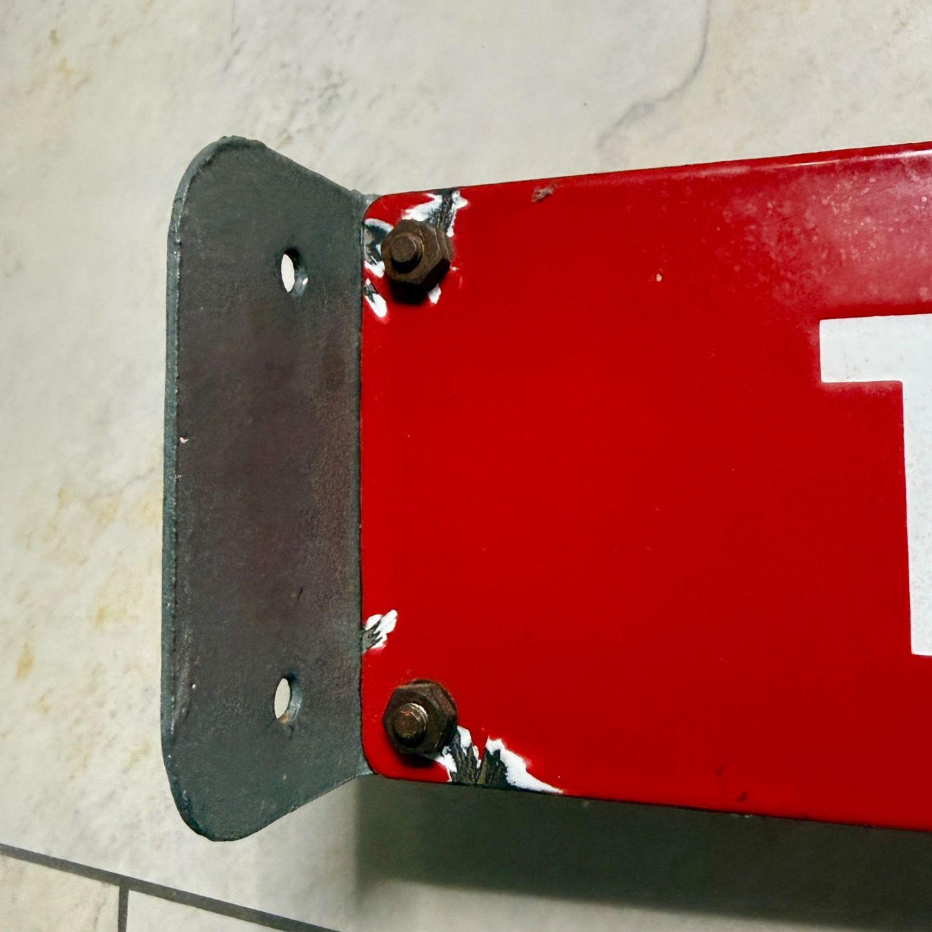 Schilder: Altes Doppelseitiges Emailschild Telephon PTT – Gebraucht aus Ueberstorf von Brocandi 3