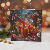 Carte de Noël n°17 en diamond painting 15x15 cm
