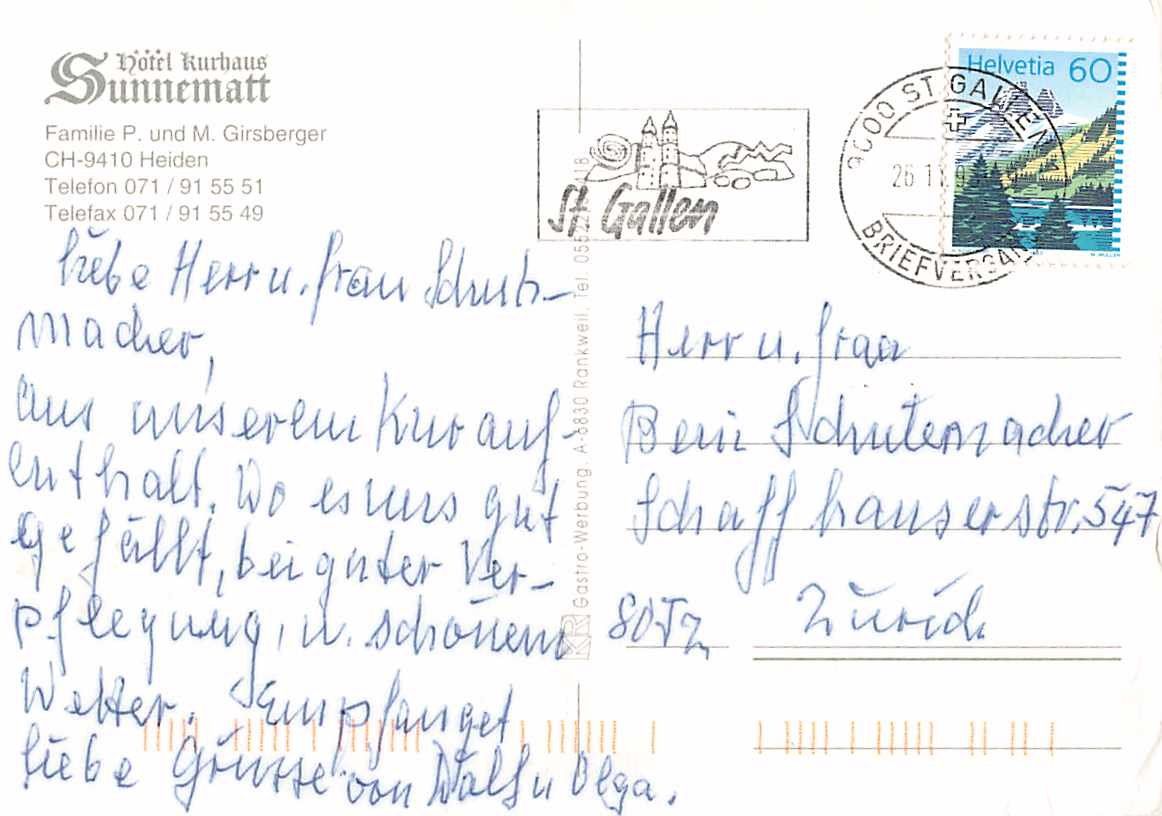 Cartoline postali: alte Ansichtskarte aus Archiv: DEUTSCHSCHWEIZ - ab 1.-- – Usato da Winterthur venduto da SchatzchischtliWinti 1