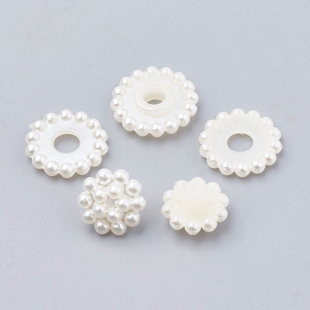 Perle (finte): Acrylperlen Beere Elfenbein 10mm / 10St. – Nuovo (secondo la descrizione) da Rüegsau venduto da Tausendfreund 1