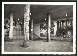 Landesausstellung 1939 Zürich - UNSER HOLZ Eingang