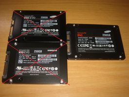 1 stück 250/256gb ssd. Samsung. Getestet.