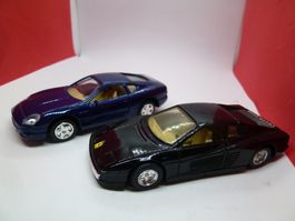 ab  5.-- 2x Modelle : Ferrari Testarossa /Jaguar - Spielzeug