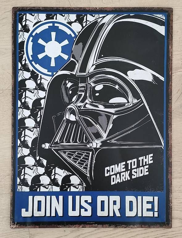 Insegne: Schild Darth Vader, metall, 30 x 41 cm – Usato da Schwerzenbach venduto da seb_y79w