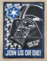 Schild Darth Vader, metall, 30 x 41 cm