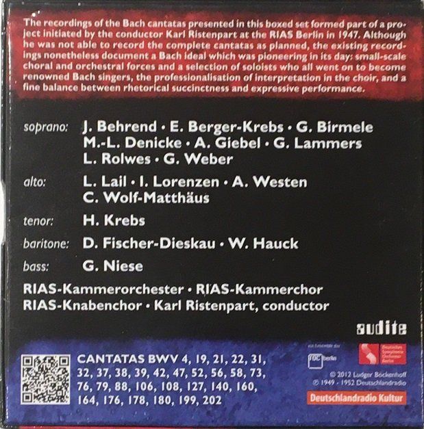 CD: The RIAS Bach Cantatas Project (9 CDs) – Usato da Grüningen venduto da azulamarillo 1