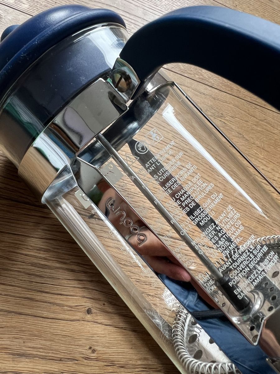 Bodum Elettrodomestici da cucina: Blaue Bodum-French-Press – Usato da Uerikon venduto da Saffagirl 1
