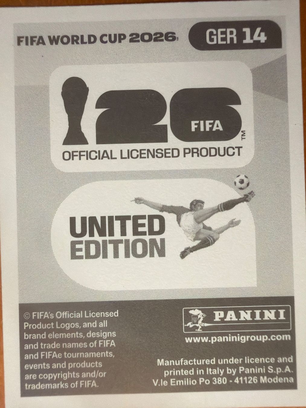 Panini Sammelbilder & Trading cards: Panini GER14 – Neu (gemäss Beschreibung) aus Susten von Rechnun 1