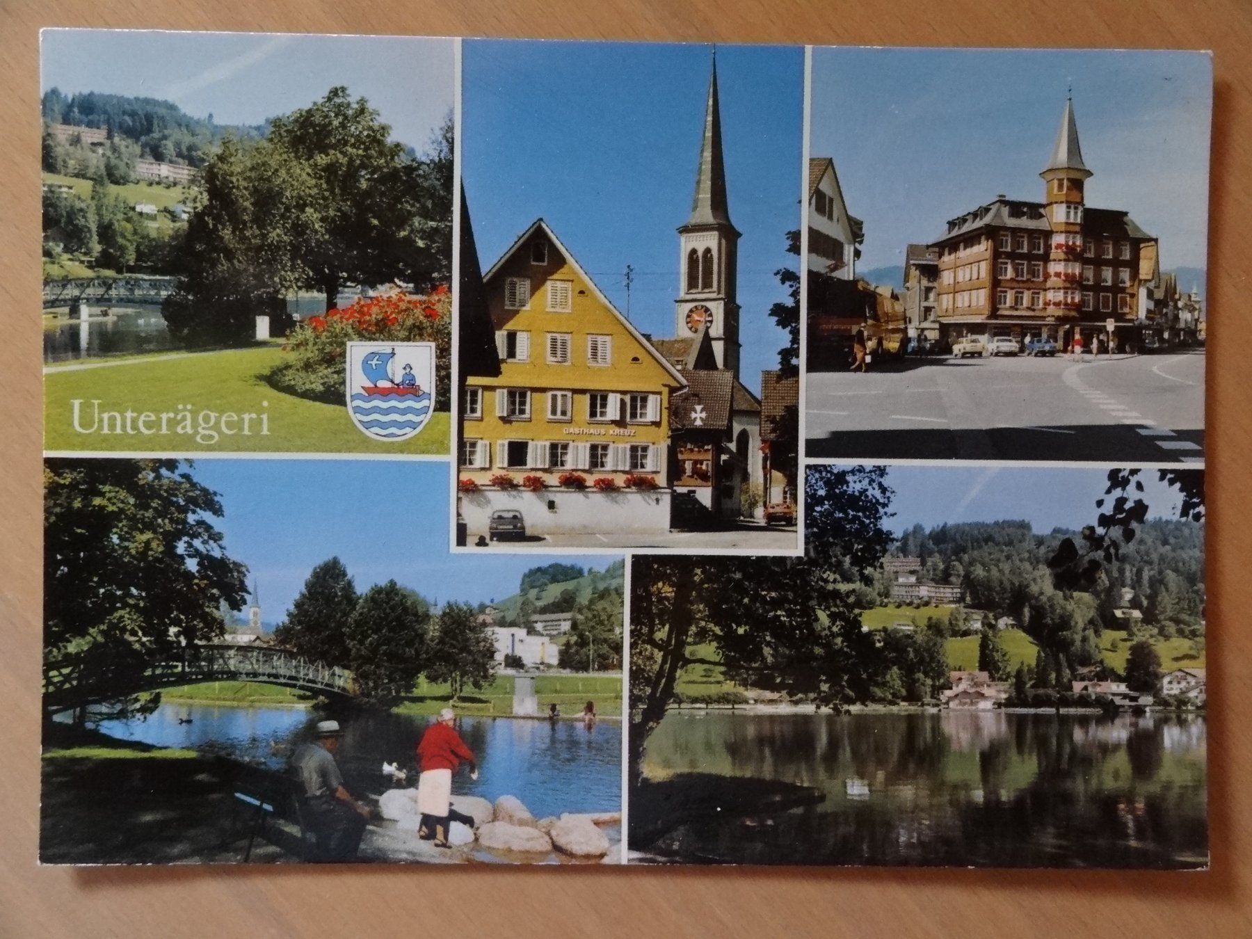 Cartoline postali: Unterägeri - Zoug – Usato da St Léonard venduto da Riglin