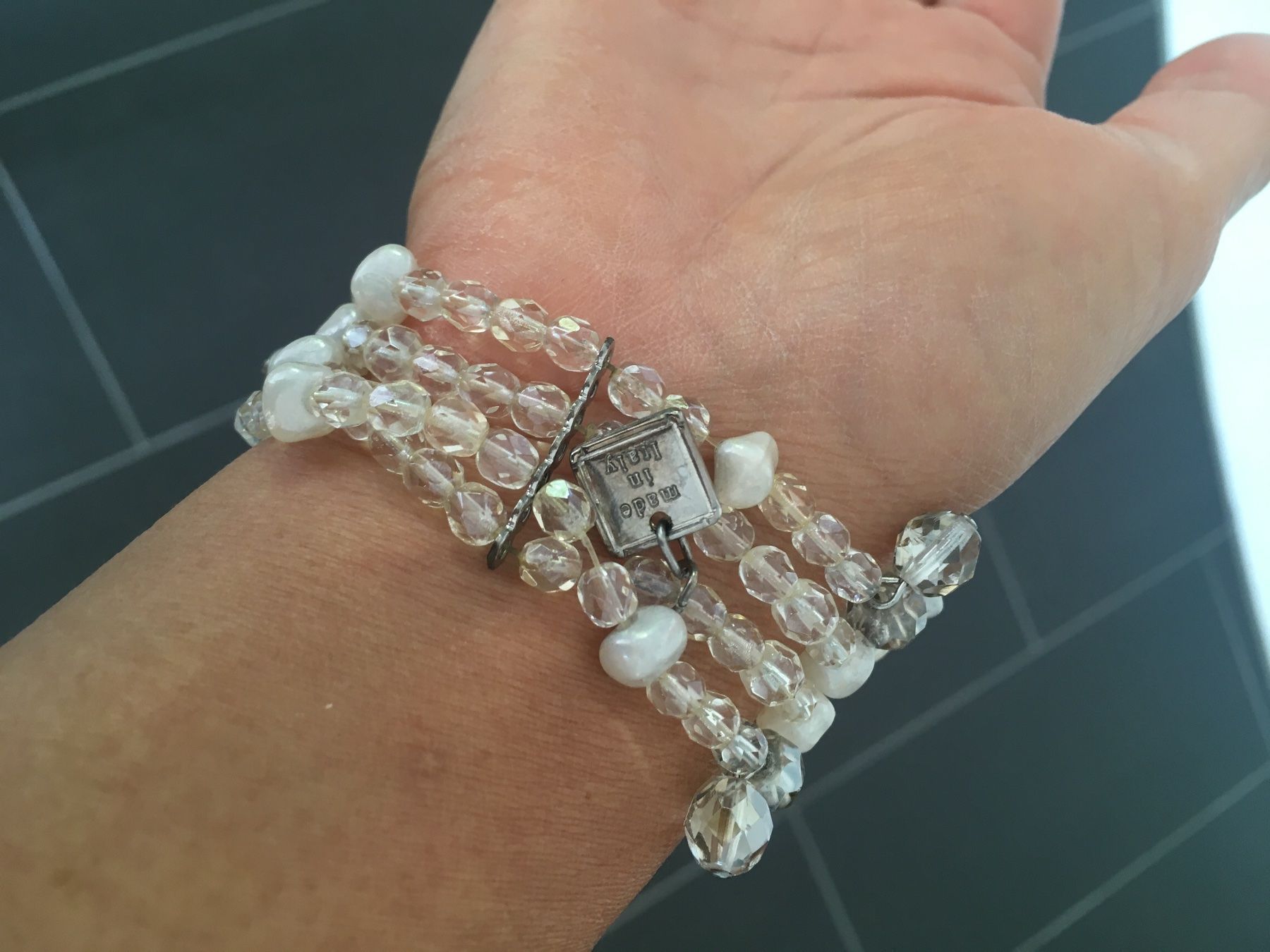 Bracciali & Braccialetti: Armband, mit Kristall-, Glas-, Perlmuttperlen – Usato da Zürich venduto da ancillaschmidhauser 3