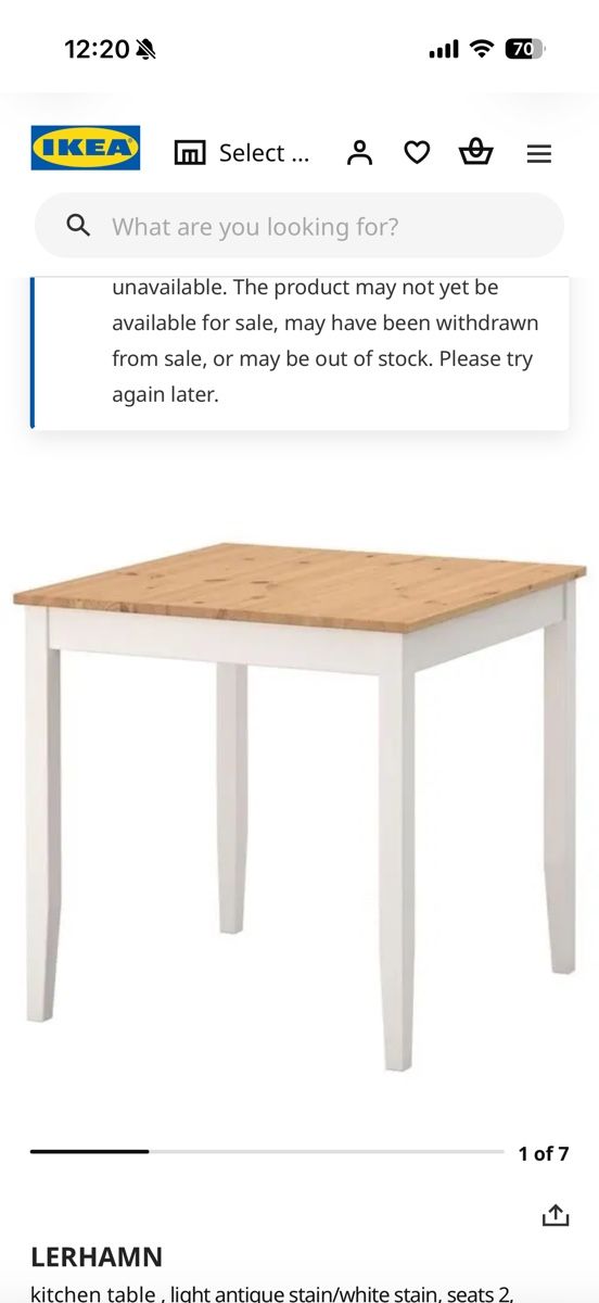 Tavoli: IKEA LERHAMN Küchentisch / kitchen table  – Usato da Zürich venduto da eon_7m6l 3