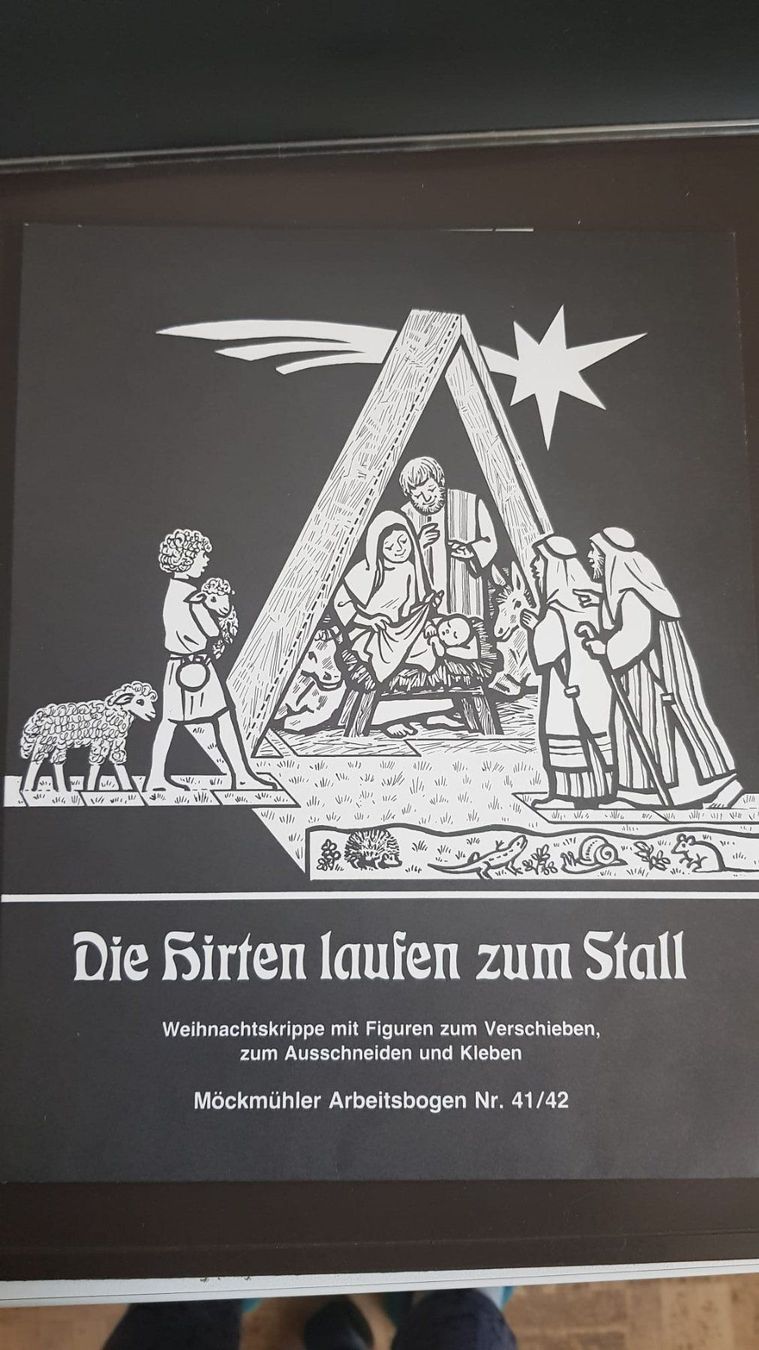 Kit bricolage: Krippe und Krippenfiguren Basteln NEU – Nuovo e nell'imballaggio originale da Spiegel b. Bern venduto da Gudi8