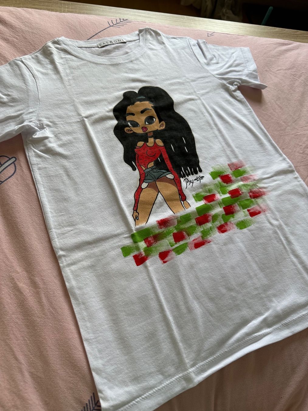 T-shirt: T-shirt hand made – Nuovo (secondo la descrizione) da Schaffhausen venduto da Nadiuna 4