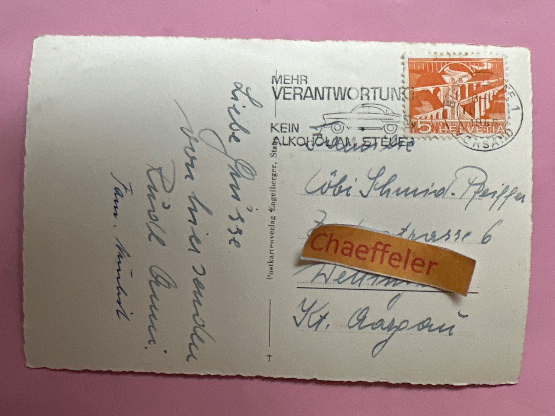 Cartes postales: 1956  4063 Magglinhen. Blick auf Biel – D'occasion à Zürich par Chaeffeler 1