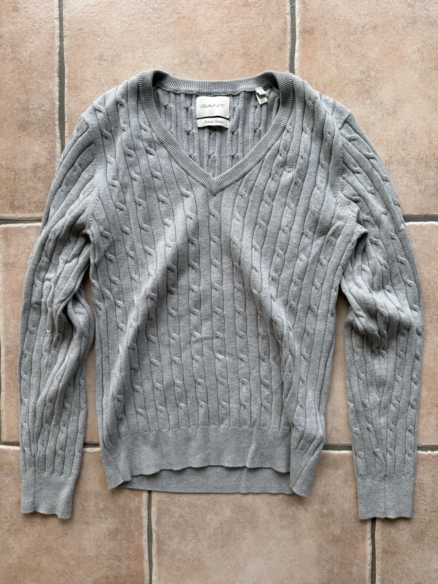 Gant Maglioni & Felpe: Gant Strickpullover Grösse S grau – Nuovo (secondo la descrizione) da Wettswil venduto da alaskabaer