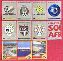 Panini WM 2010 Glitzer Wappen Stadion Schweiz