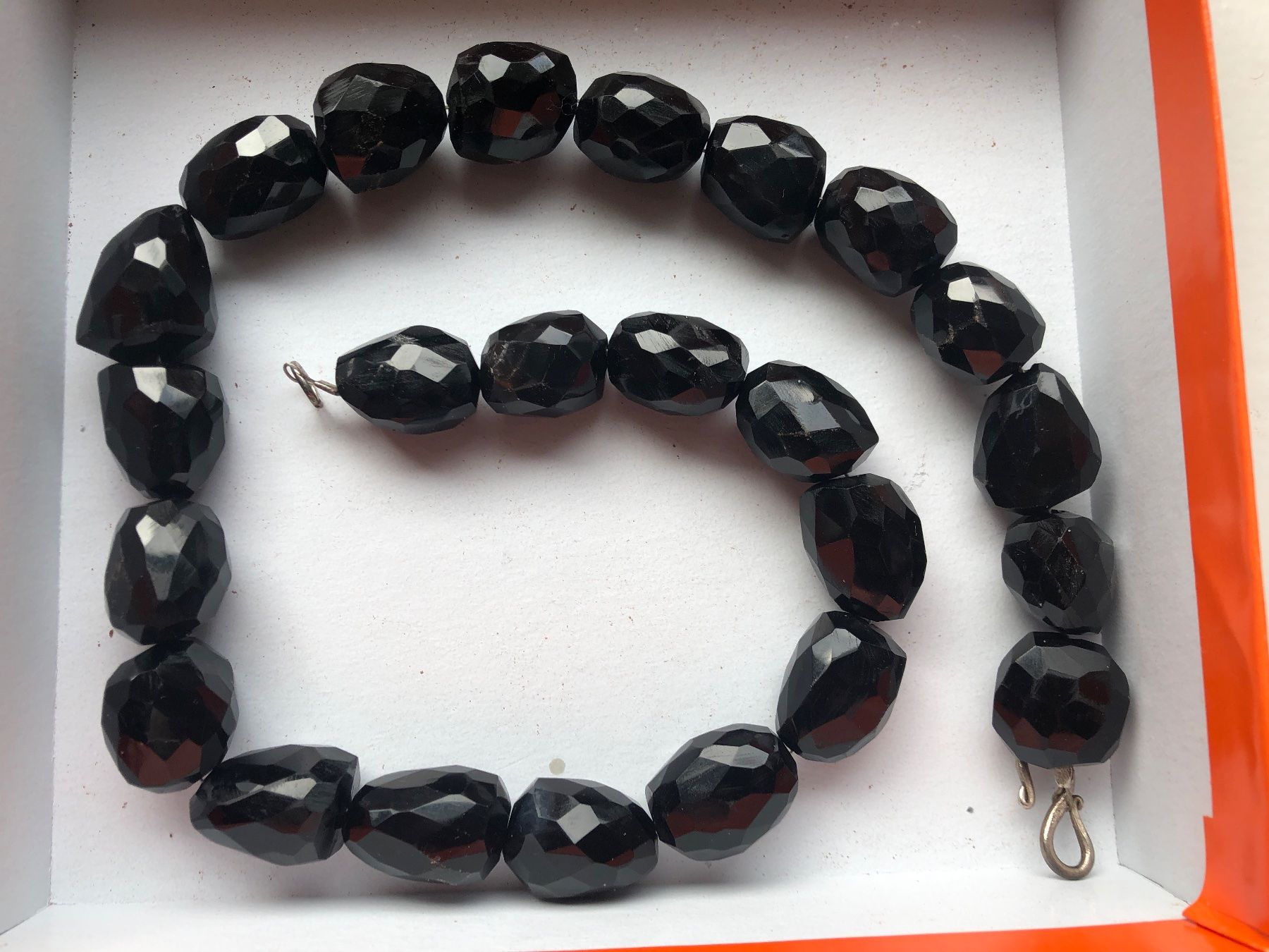 Onyx Catenine: Onyx Kette Silber Collie Halb Edelstein – Usato da Zollikofen venduto da lorik007
