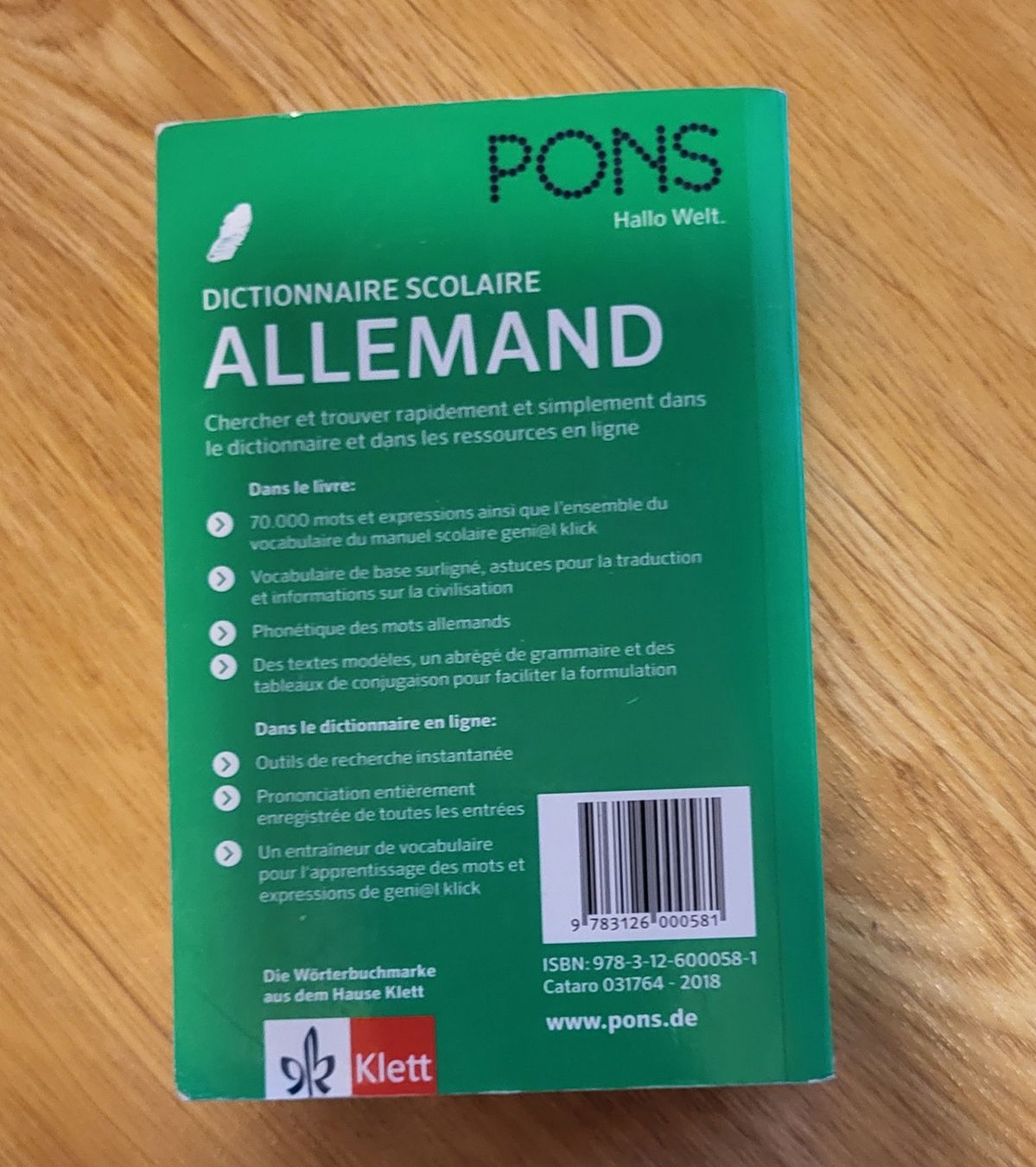Livres: Dictionnaire PONS Allemand-Francais – D'occasion à Montcherand par mam_6ctf 1