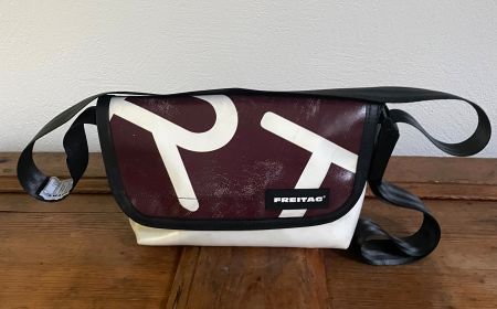 TOP-FARBKOMBI Freitag Hawaii Five XS/PERLRUBINROT-OFFWHITE!!