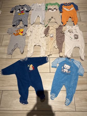 Unisex Winter Pijama Set Gr 74, 10 teilig