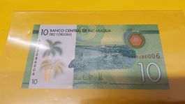 Nicaragua 10 Cordobas Schein, Sammlerstück