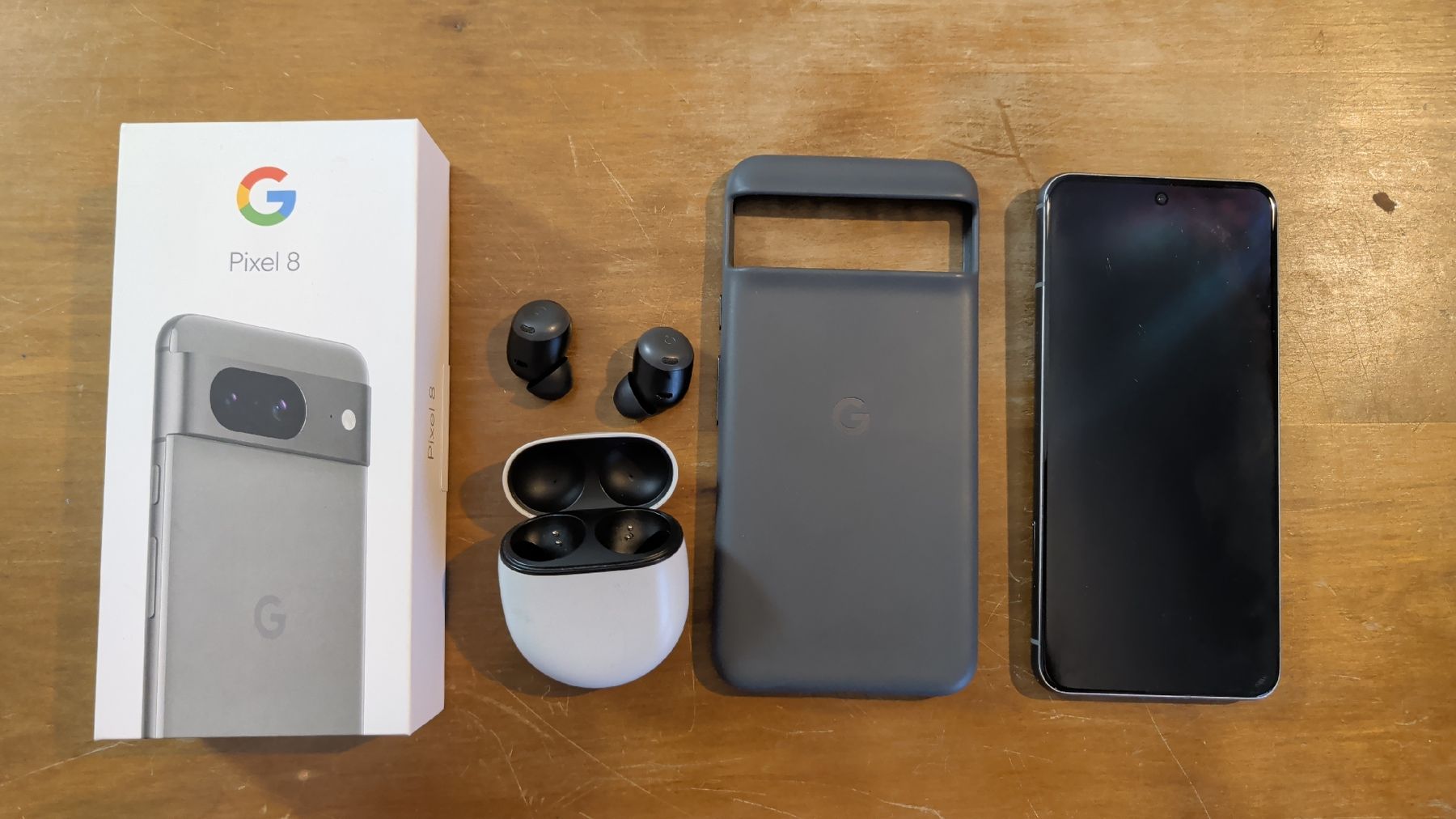 Google Handys / Smartphones: Google Pixel 8 mit Hülle inkl. Pixel Buds Pro – Gebraucht aus Bern von bart1983